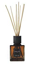 Culti Milano Duftstäbchen 250 ml | Duft Supreme Amber, Weihrauch, Benzoino, Patschuli, schwarzer Vanille, Zistrosen und Binken. - Brenndauer 3 Monate - Meterware von 10 bis 20 m²