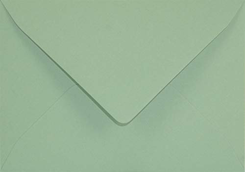 Netuno 25 Briefumschläge Grün DIN B6 125 x 175 mm 120g Keaykolour Matcha Tea grüne Umschläge farbig edel für Einladungs-Karten Geburtstags-Karten Glückwunsch-Karten Hochzeits-Karten Grußkarten