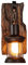 Holz Retro Lichter Rustikale Wohnzimmer Wandlampe EZ7 Lampe Wandleuchte Schlafzimmerwand Einfach Kreativ Vintage Antik Glas Lampenschirm Nostalgie Innen Loft Zimme Design Leuchte,A