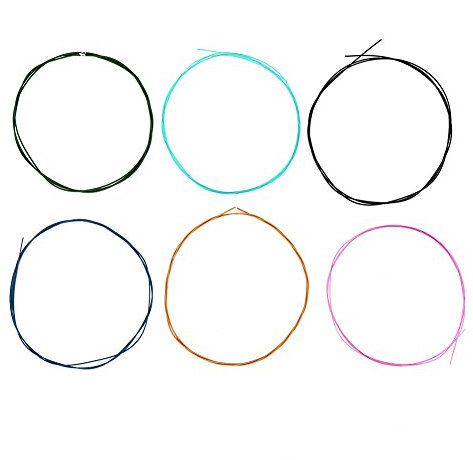 Guitar String-6Pcs/Set Cuerda de nailon de aleación de tensión normal colorida para guitarra clásica