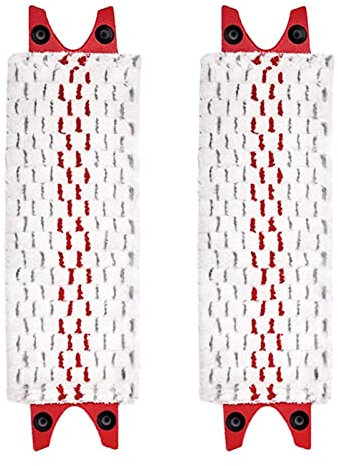 Mopa de Microfibra de Repuesto Almohadillas de Limpieza de Trapeador 2 Piezas Reutilizable y Lavable Juego de Mopas de Recambio Encaja Trapeadores en Spray y Reveal Mops Compatible con Vileda