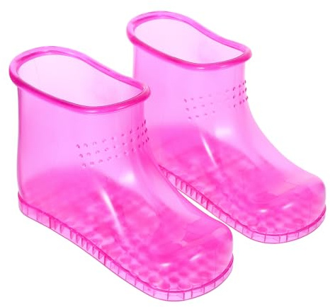 TOPBATHY Fußbadschuhe mit Pvc Material Großer 1500ml Kapazität und Sole Massage Design für Sauna und Outdoor Anwendungen Zufälliger Stil