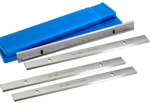 4pcs 8  Hss Cuchilla de cepillador de espesor 210x16.5x1.5mm Cuchillos de cepillador de madera Erbauer 052 BTE & PB02 Piezas de herramientas eléctricas de carpintería ( tamaño : 210x16.5x1.5mm )