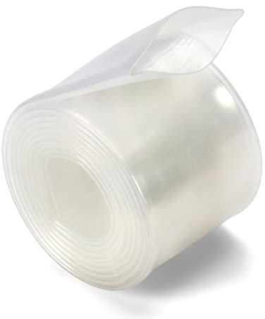 Chanzon 2: 1 Ratio 1 (25mm) Gaine thermorétractable Rouleau de 3,3 pieds (longueur totale de 1 m) Gaine en polyoléfine transparente/transparente Rétractable 2 à 1,1 pièces