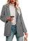 CRAZY GRID Damen-Blazerjacke mit Taschen, lange Ärmel, offene Vorderseite, Arbeit, Büro, Blazer, Revers, Knopfleiste, Schwarzer Hahnentritt, L