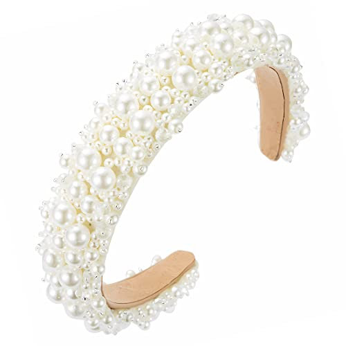 ARHZ Haarreif weiß Haarreifen perlen Mode Stirnbänder Hochzeit Haarschmuck Für Frauen Mädchen Partys