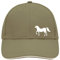 Huuraa Basecap Pferd Silhouette Geschenk Olive/Beige Pferd Accessoire