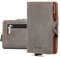 Bronzi Portafoglio Porta Carte Credito - Portafoglio Uomo Donna Slim Portacarte - Mini Porta Tessere - Protezione RFID Portatessere - Design Smart Opaco Grigio