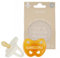 Natural Rubber Pacifier SYMMETRICAL Newborn 0+ Months Two-Pack - Natural & Milky White