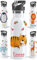 OWLBOOK® Edelstahl Trinkflasche Kinder personalisiert | Wasserflasche mit Strohhalm | 600 ml | Sportdeckel | Spülmaschinenfest | Schule Schulanfang Geschenke zur Einschulung Junge Mädchen | Tiger