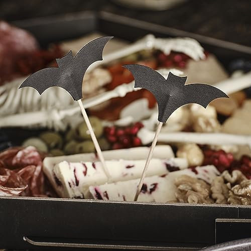 Ginger Ray Halloween Black Bat Cocktail Party Sticks Food Pick Dekorationen 12 Stück