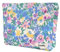 Fycyko Kosmetiktasche Damen Multifunktionaler Kosmetiktäschchen Reise Makeup Tasche Tragbare Aesthetic Bag Florales Kulturbeutel Schminktasche Taschen Organizer für Handtasche für Reisen - Blau