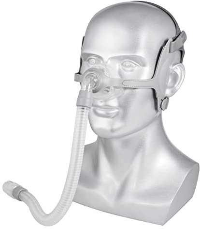 Nasenmaske für Schlafapnoe Anti Schnarchen Behandlungslösung mit frei einstellbarer Kopfbedeckung (Medium)