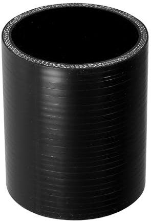 QUARKZMAN 1 Pièce Tuyau en Silicone Noir pour Voiture, Diamètre Intérieur 70mm (2,76 po), Longueur 100mm (3,94 po), Angle 0 degré, Tuyau de refroidissement- Universel pour Voiture