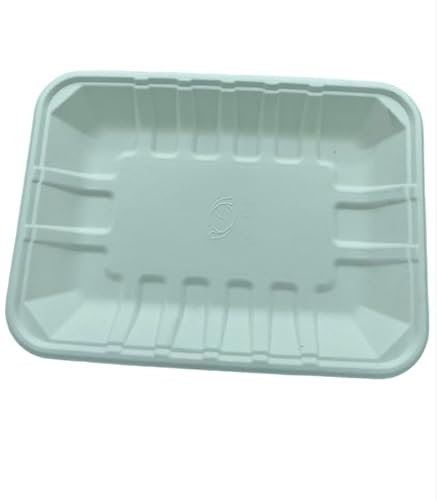 DEVELOMEDYKAL Bandejas desechables caña de azúcar en Pack de 50 unidades. Bandejas para servir comida. Platos desechables. Cuencos desechables. Cano. Envases desechables para alimentos. Caterings