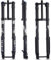Forcella MTB Downhill 26 27,5 29 Pollici Forcella pneumatica per Mountain Bike Forcella Dritta/conica a Doppia Spalla rovesciata Corsa 160 mm Ritorno Regolabile Blocco Manuale, Nero Dritto