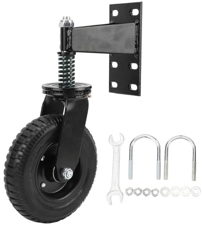 Torrolle 8 Zoll, Schwerlastrolle Federbelastete Torrolle 360° Lenkrolle Torrad für Rohrtore, Metalltore, Holzgatter, Zaunpforten, Drehtore, 600 Pfund Tragende