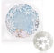 Snowflake Circle Background Cutting Dies, Cutting Dies for Card Making, Photo Album Decorative Embossing Paper Dies for Card Making, 10.3cm