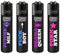 Clipper Feuerzeuge Adult Slogan (FFX - Limited Edition, 4er Set), Neue Motive 2025