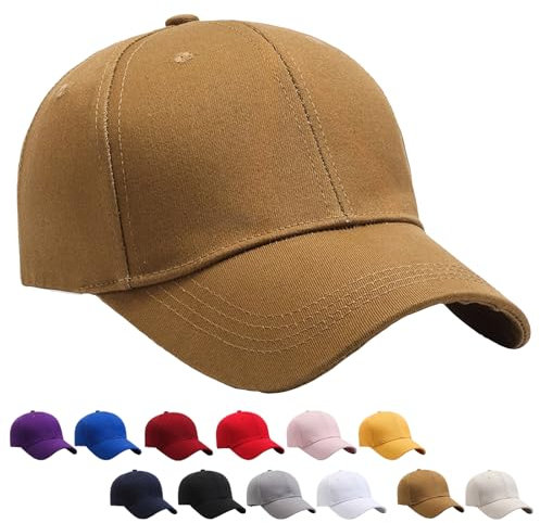 YOUYIKE Baseballkappe für Herren und Damen, Premium Baseball Cap, 100% Baumwolle, Verstellbar Schildmütze, Damen und Herren Kappe, Einheitsgröße, Outdoor Running Freizeit Basecap