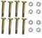 Lawn Mower Shear Bolts and Nuts Set 53200500-2 Replacement Parts for ST524 ST624 ST724 8-Pack Metal Yellow High-Stress Performance Quick Installation Secure Fit