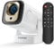Nsyee Projector 4K，with WiFi 6 Bluetooth 5.4, 4K 1080P Portable Projector, Auto Focus and Keystone, 180° Rotation and 260 ASIN, Base Speakers Suitable for Home Theater, Support HDMI、USB、Phone