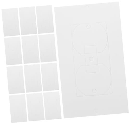 HOMSFOU Lot de 50 joints de porte en mousse réutilisables pour plaque de cloison sèche, isolation de câble automatique, blanc