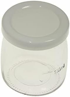 BARATTOLO IN VETRO + COPERCHIO ADATTO PER ARIETE MACCHINA YOGURT YOGURELLA 617