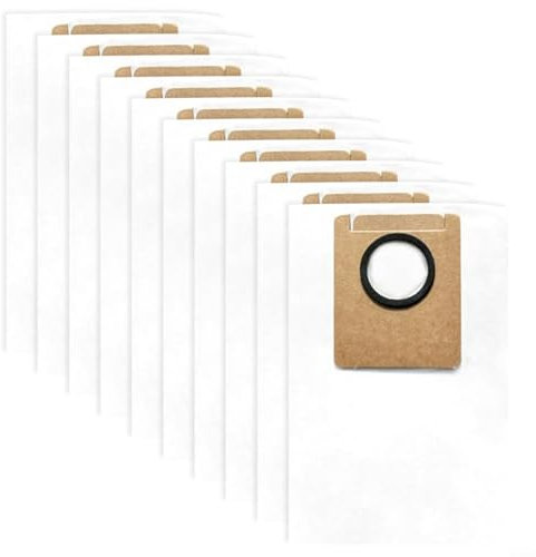 Puupaa Lot de 10 sacs à poussière de rechange pour aspirateur robot EZVIZ RS20 Pro, sacs à poussière de grande capacité