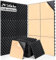 AUSLET Lot de 24 panneaux acoustiques autocollants en mousse acoustique - 30 x 30 x 3 cm - Pour isolation phonique, mur - Absorbeur acoustique - Pour studio, bureau