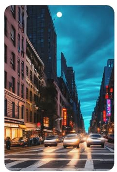 Streets Of New York City Printing Fashion Car Lufterfrischer-Karten 10 Stück Auto-Duftblätter zum Aufhängen