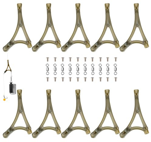 Hirisi Tackle 10 Stück Anti-Tangle Abstandshalter für Karpfenmontagen | Wirbelfreie Hülsen für Köderaufbau | Kompatibel mit Blei & Gewichten | Langlebiges Angelzubehör