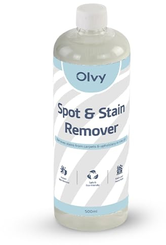 Olvy Shampouineuse Canape Nettoyeur Tapis Injecteur Extracteur | Flacon 500ml | Concentre Parfum Floral 1:8 | Canape Auto Matelas | Produit Shampouineuse Canape Matelas