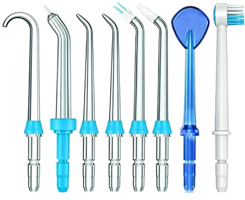 8 Piezas Boquilla de Repuesto para Waterpik Water Flosser Variados Diseños