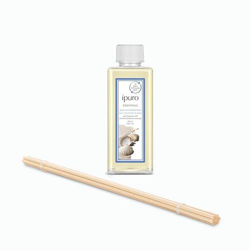 ipuro Essentials Nachfüller SUNNY BEACHTIME Raumduft 200 ml - Refill Raumerfrischer - mit Grapefruit, Zitrone & weißem Moschus Duft Aroma - Diffuser Lufterfrischer für die Wohnung Nachfüllflasche