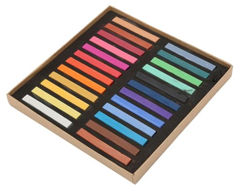 Haarkreidestifte für Mädchen, Haarkreide, waschbar, temporäre bunte Stifte, Sterbestab-Malerei-Farbset, Malstifte (24 Colors)