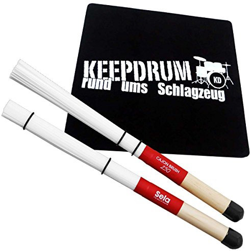 Sela SE036 Cajon Brush + keepdrum Sitz-Pad