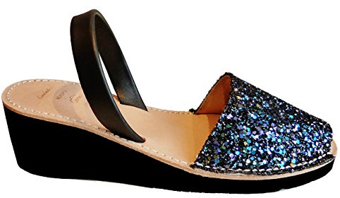 Avarcas menorquínas con tacón/cuña de 4,8 cm, Abarcas, Albarcas, Sandalias