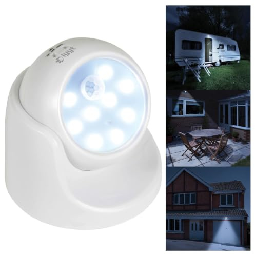 Wireless LED Motion Sensor 360 Degree Weatherproof SMD LED Light White