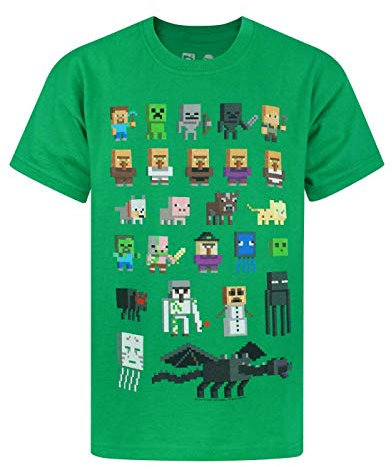 Minecraft Jungen T- Shirt, 134 , Grün