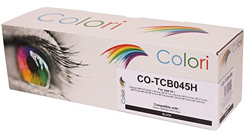 Colori Kompatibler Toner für Canon 045H 045 Schwarz für I-Sensys LBP-610 Series LBP-611cnI-Sensys LBP-612cdw LBP-613cdw LBP-613cw MF-630 MF-631cn MF-632cdw MF-634cdw MF-635cx MF-636cdwt