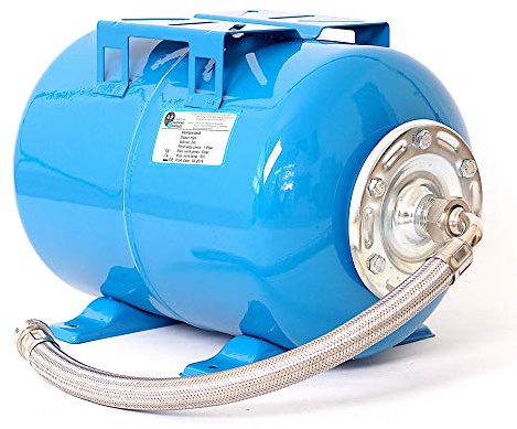 24L Druckkessel Druckbehälter Membrankessel Hauswasserwerk Pumpe EPDM Membran + Panzerschlauch