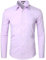 PARKLEES Herren Langarm Slim Fit Freizeit Business Hochzeit Hemd mit Brusttasche PYZSGCL02 Lavendel L