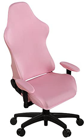 SARAFLORA Gaming-Stuhlhussen, dehnbar, waschbar, Computerstuhl-Schonbezüge für Sessel, Drehstuhl, Gaming-Stuhl, Computer-Chef-Stuhl (Rosa, XL)