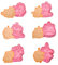 Unicorn Shape Cookie Cutters Sets, 6 Style 3D Cartoon Pressable Biscuit Unicorn Shape Mold Cookie Stamped Embossed Kitchen Baking Pastry Bakeware Tool for Kids Birthday Party and Festival