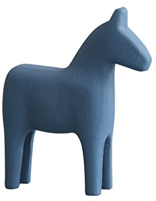 Vintage Schwedische Hölzerne Dala Pferd Figur Schwedisch Unvollendetes Holzpferd Figur Statue Skulptur Pferd Dalecarlian Horse Ornamente Skandinavische Hochzeitsgeschenke für Die
