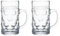 Kadum bruchfeste Biergläser | 2x Bierkrug aus Polycarbonate | Biermaßkrug Oktoberfest Maßkrug | 2-teilige große Kunststoffgläser (1300)