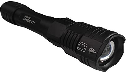 EUROXANTY Rot- Grün-, Weiß- und Blaulicht LED Taschenlampe | wiederaufladbare Rotlicht-Stablampe | mehrfarbige Taschenlampe zum Angeln, Jagen und Wandern | kleine WRGB Stablampe mit Zoomfunktion