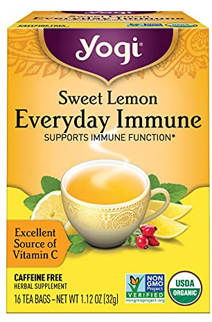 Yogi Tea, Tea Everyday Immune Sweet Lemon Organic, 16 Count