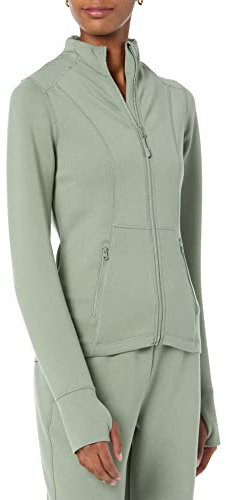 Amazon Essentials Veste de Sport à Fermeture Éclair Femme, Vert Sauge, XL